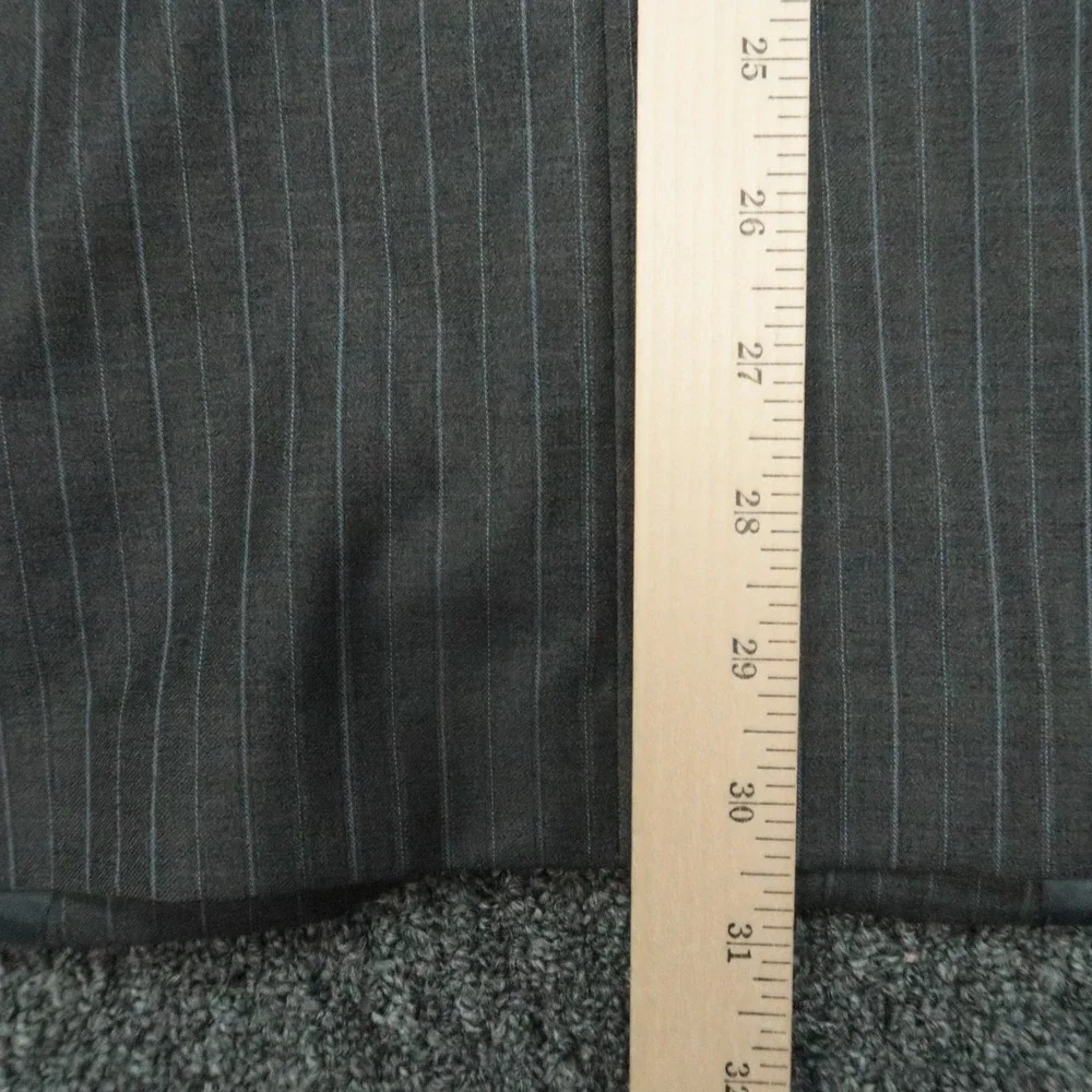 Brooks Brothers Blazer Mens 43R Gray Wool Pinstripe 1818 Madison Saxxon Jacket *